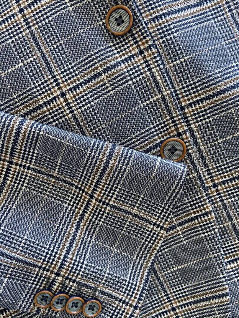 Grey Plaid Venus Collection Blazer - Image 2