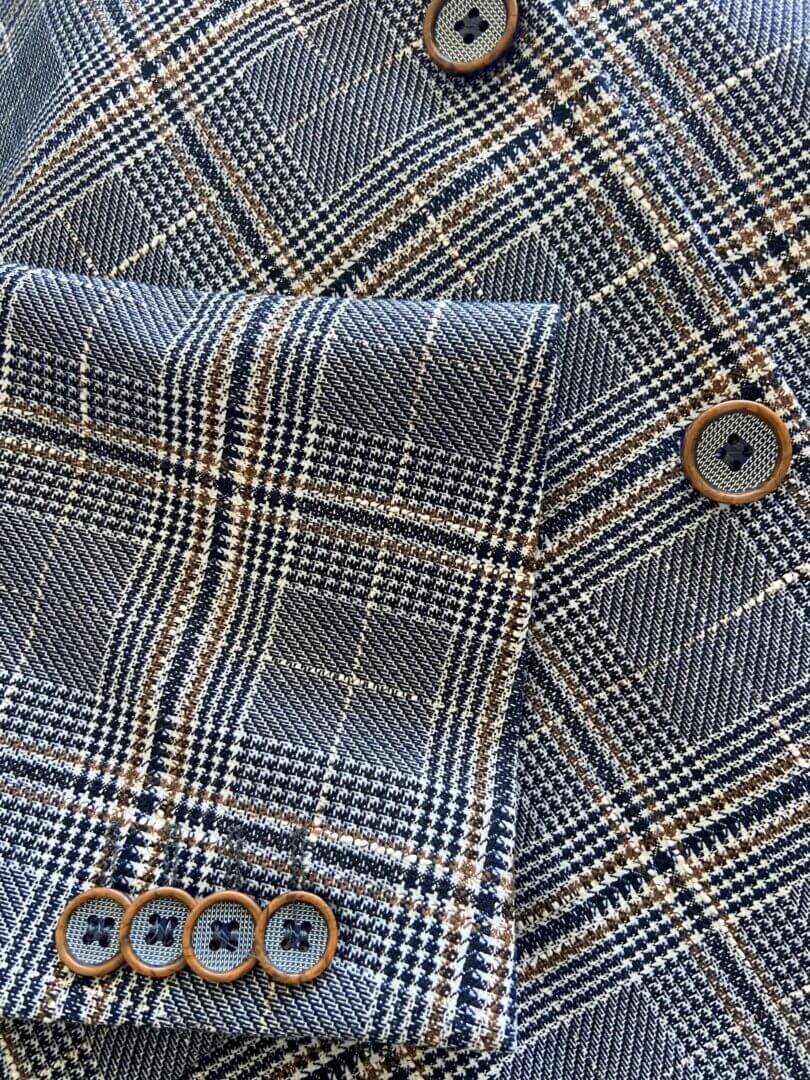 Grey Plaid Venus Collection Blazer - Image 3